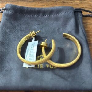 Gold Hoop Earrings/ Julie Vos